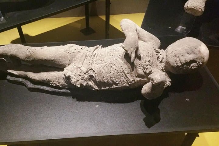 Plaster Cast of a victim of the eruption