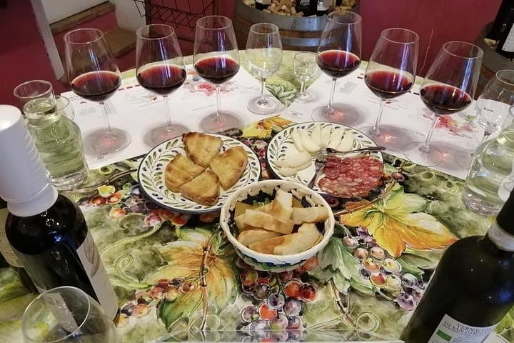 Wines and sample botes