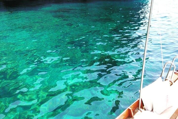 Baths in crystal clear water