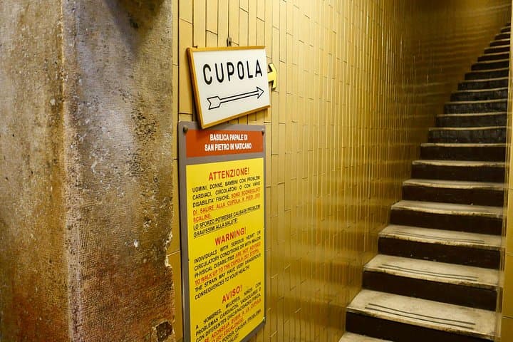 Staircase to the top of the dome. Ready?