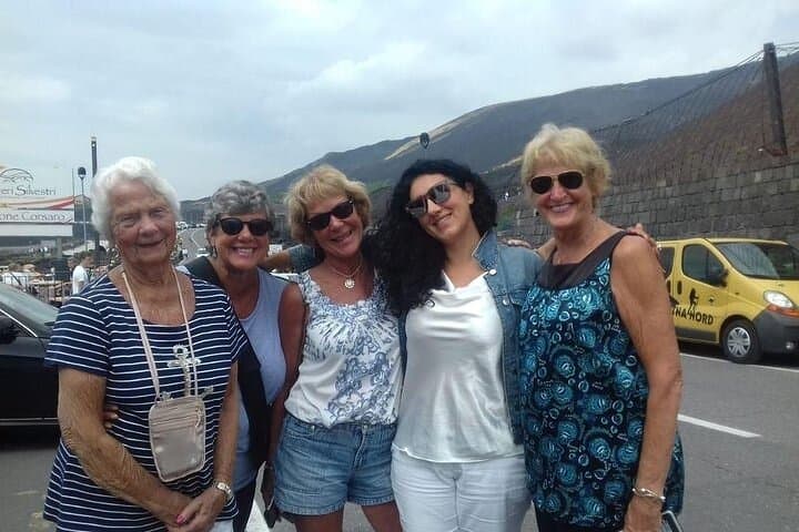 American guests in Etna
Volcan with Luisa(Our driver)
