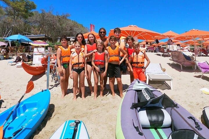 departure from the beach of Marina di Campo