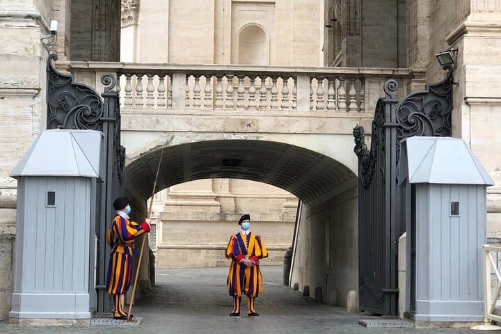 Swiss guards at the Vatican