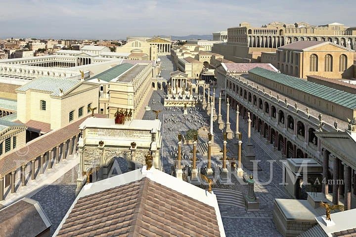 Roman Forum and Palatine Hill with Multimedia Video