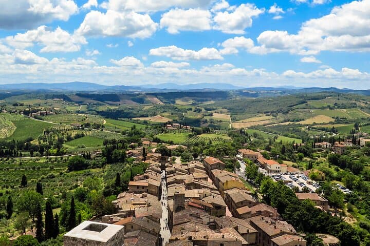 San Gimignano's
aerial view