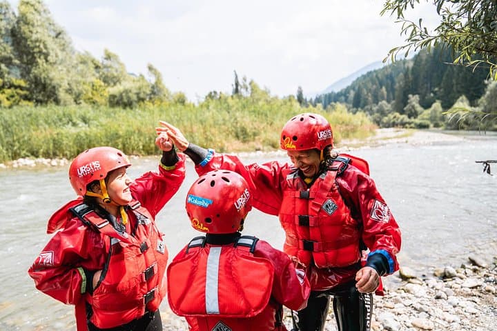 Rafting Family on the river Noce in Val di Sole - Trentino - Italy