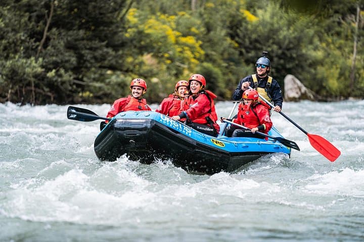 Rafting Family on the river Noce in Val di Sole - Trentino - Italy