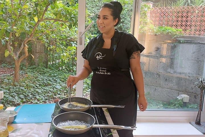 Our beautiful customer with a view of our garden