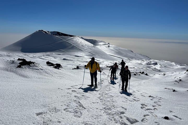 Hike near the summit craters up to the maximum safe altitude currently foreseen