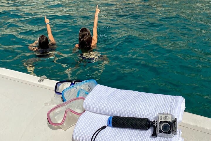 Mask and snorkel ready on board : discover the rich seabed of Sardinia.