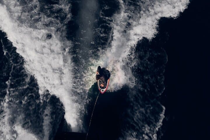 Wakeboard and Wakesurf on Lake Como with Mastercraft Boat