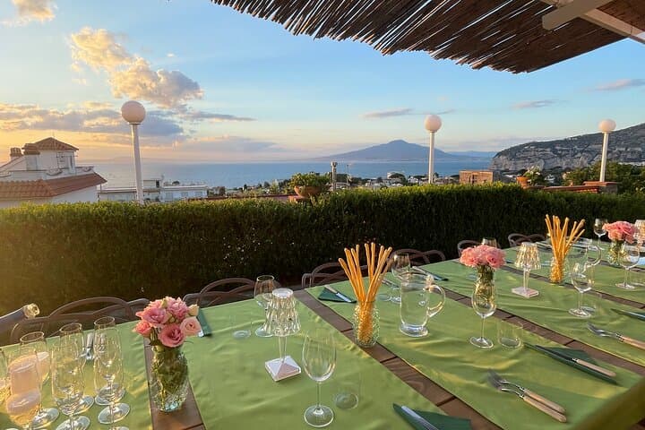 Gourmet Italian Dinner with Views of the Sorrento Coast