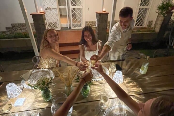 Gourmet Italian Dinner with Views of the Sorrento Coast
