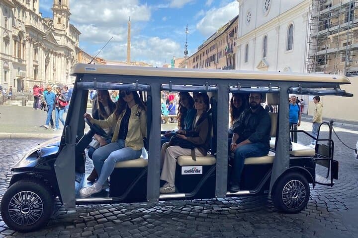 Rome Night Tour Highlights by Luxury Golf Cart