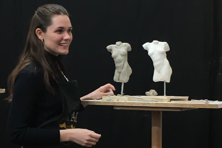 Create your own classical sculpture in clay in this easy introductory class.