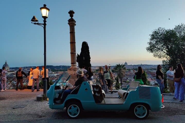 3-Hours Vintage Electric Private Driving Tour of Rome