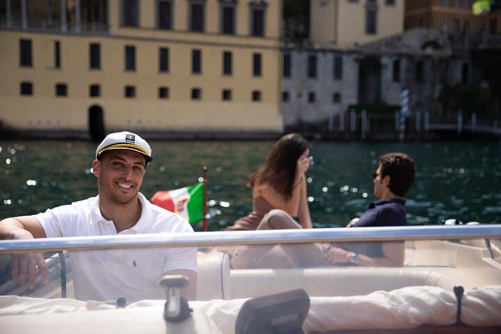Half day private boat tour on Lake Como