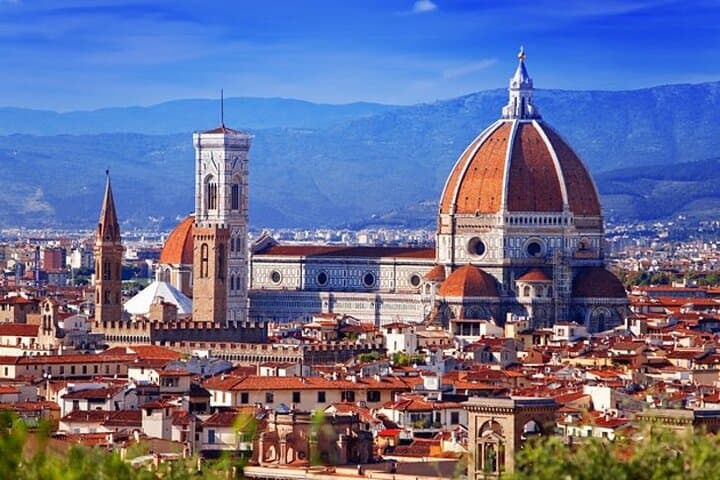 Florence panoramic view Giotto's Bell Tower and Cathedral Ticket