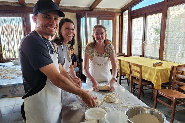 Preparation of the dough for fresh pasta