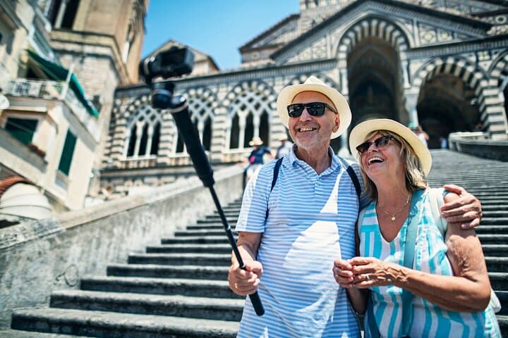outside the Cathedral of Amalfi