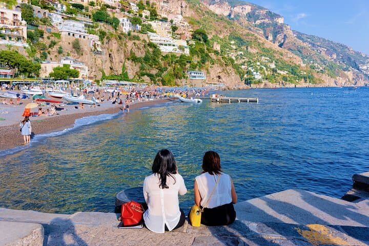 on the beach of Positano