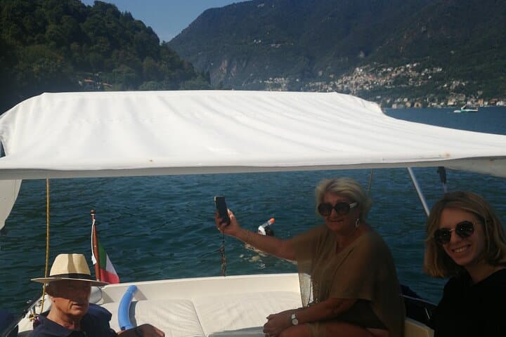 Half day private boat tour on Lake Como