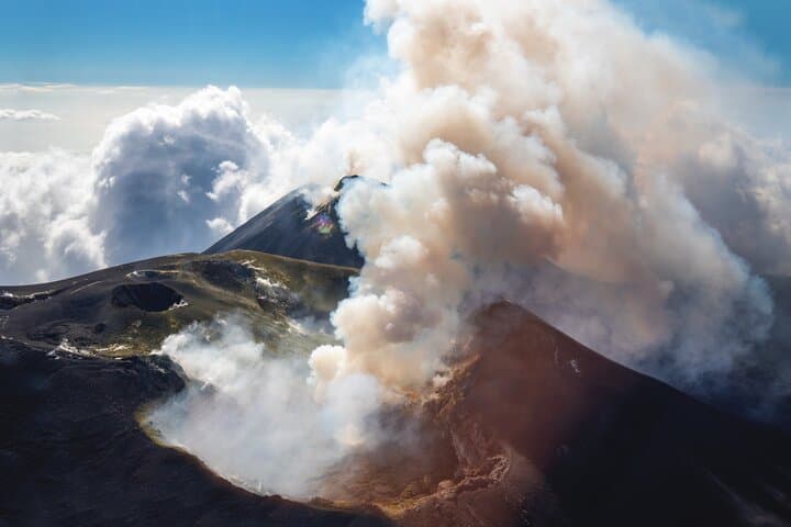 Etna : Group Helicopter Flight (including round trip car transfer)
