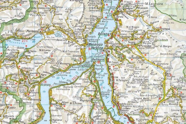 Map of Lake Como