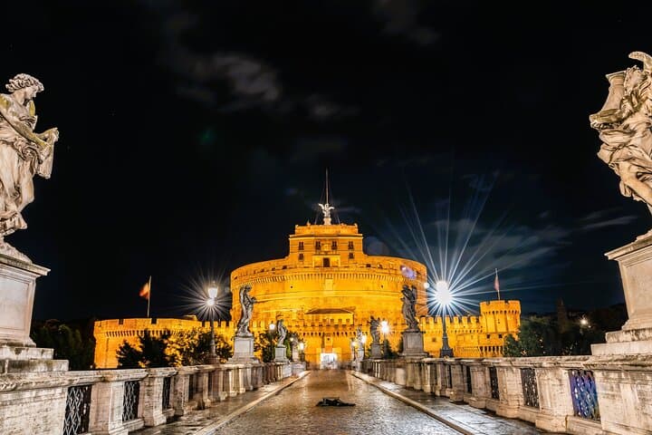 From the darkest place to the liveliest square, this night tour takes you through the very dark heart of Rome, Castel Sant'Angelo to Campo de'Fiori.