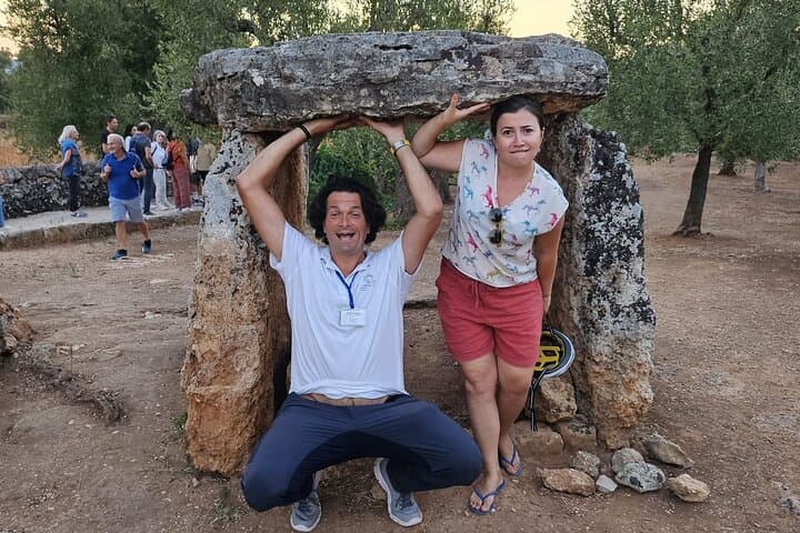 E-bike tour in Ostuni. Oil mill, Dolmen and huge olive trees