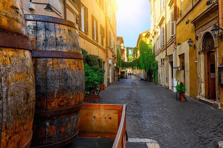 Uncover the charm of Trastevere on our small group walking tour.