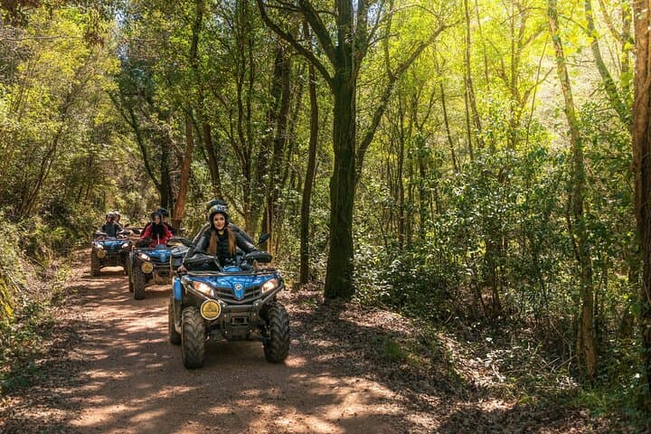Quad excursion in the woods with visit to the cellar and tasting