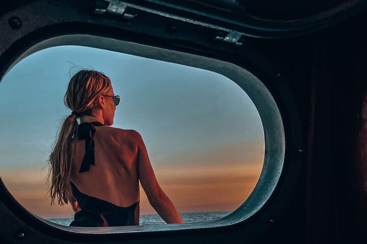 2 Hr Shared Cinque Terre Sunset Cruise with Swim Stop {wine inc!}