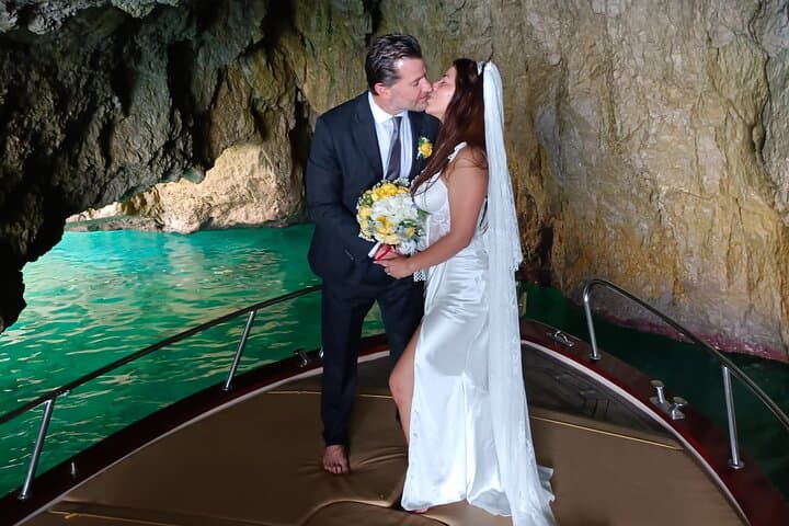 Private wedding on board
