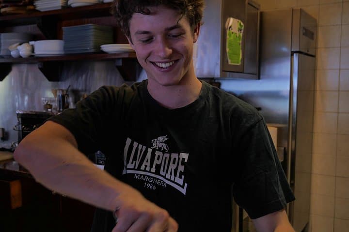 Make Pasta Carbonara from Scratch in a Jazz Club in Venice
