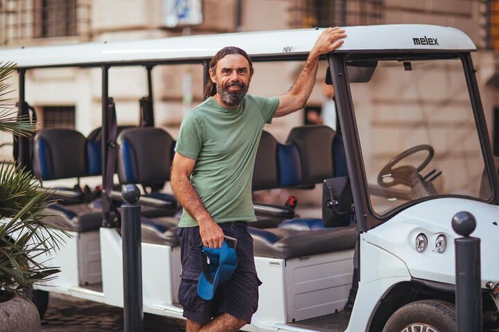 Semi-Private Evening Golf Cart Tour of Rome with Drinks