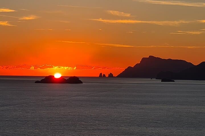 Sunset with Capri's Island