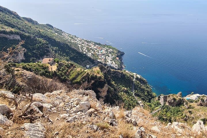 View of Praiano from the Path of Gods