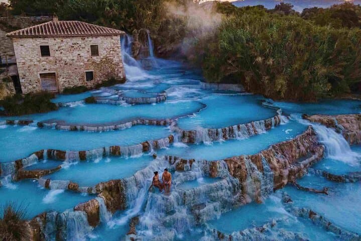 Guided tour to the wonderful Saturnia thermal waterfalls