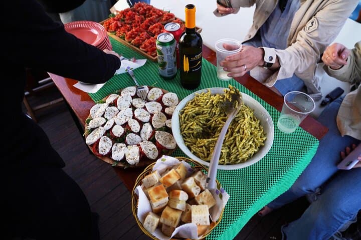 Tour of Apericena at Sunset and Dinner on Boat