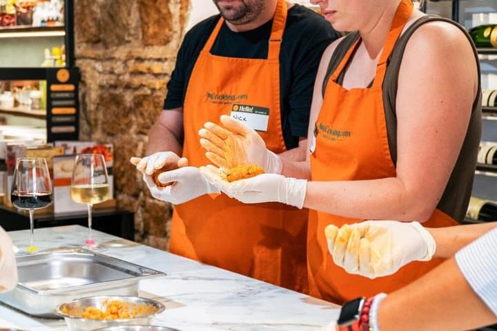 Pizza and Gelato Making Experience with Fine Italian Wine in Rome