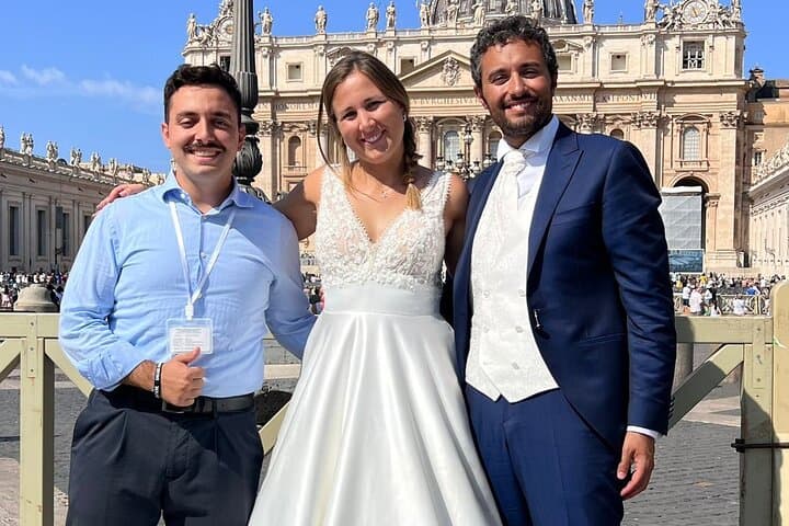 Newlywed Couples Blessing During Pope Leo XIV Audience