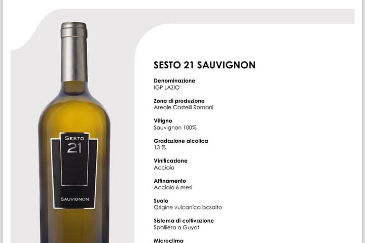 Course in Rome: Wine Education with Food - mini sommelier course