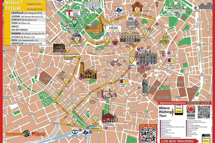 Milan Night Tour by Open Bus