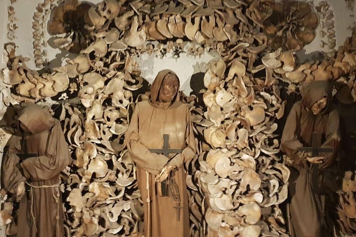 Rome’s Bone Chapel with Audioguide App and Panoramic Bus Transfer