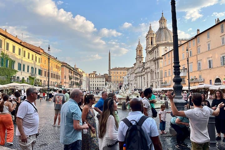 Piazza Navona the most beautiful Baroque square in Rome