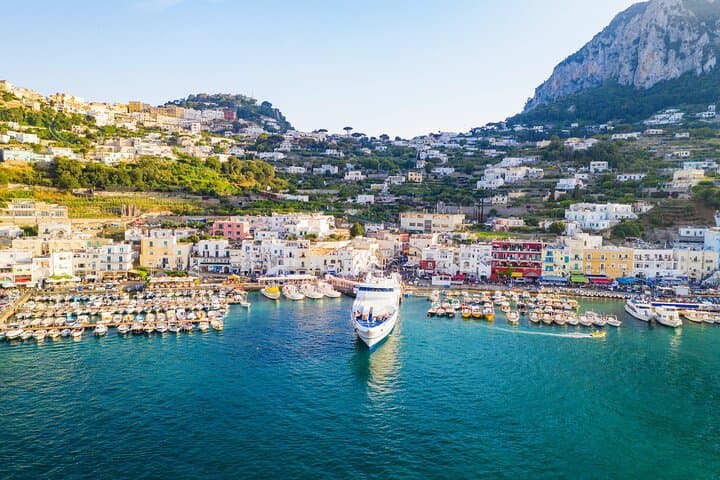 From Salerno, Amalfi & Positano: Capri Land and Sea Group Tour
