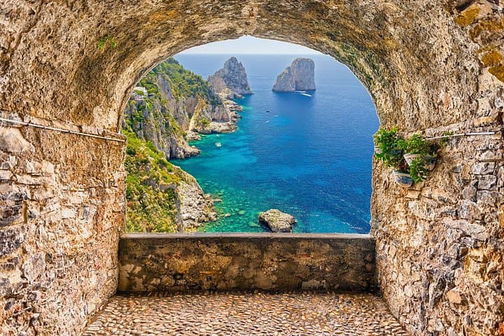 Capri by Land and Sea Group Tour from Salerno, Amalfi & Positano