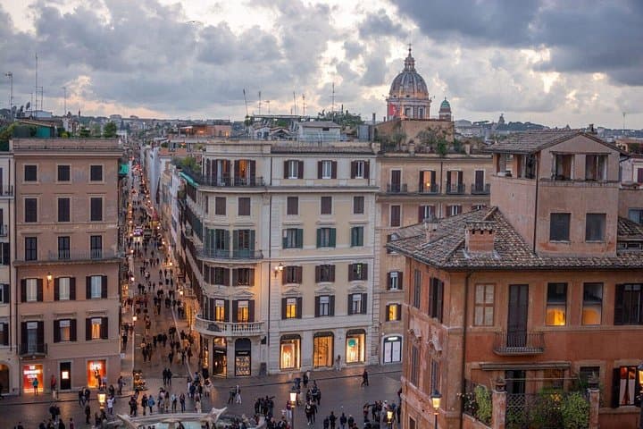 The commercial streets of Rome