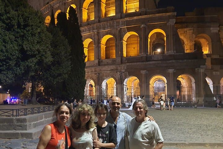 Private Night Tour of Rome Colosseum Forum and Famous Sites